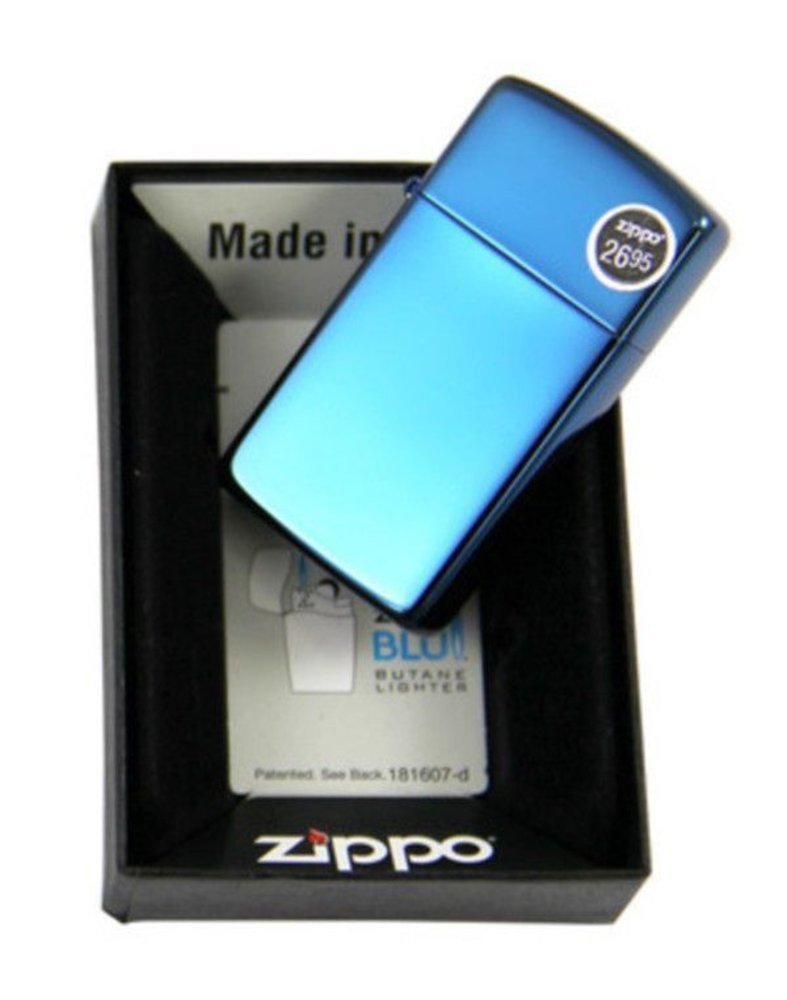 Zippo Slim Lighter Iridescent Sapphire #20494