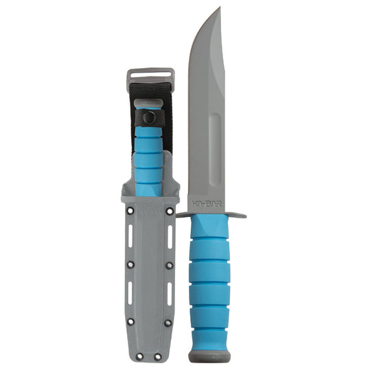 KA-BAR Space-Bar Fighting and Utility Knife, Blue Handle #1313SF