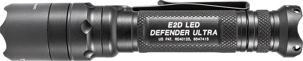 Surefire E2D Defender, 1000 Lumens Tactical LED Flashlight + Batteries #E2DLU-T