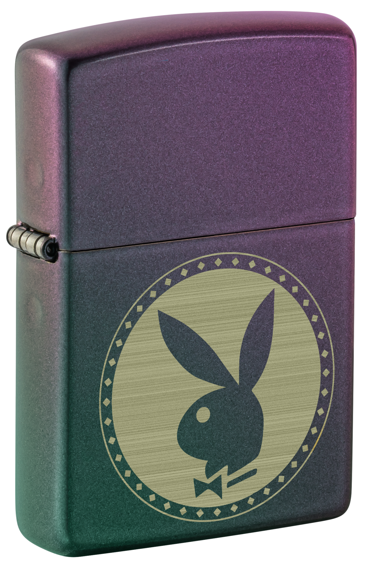 Zippo Playboy Logo Laser Engraved, Iridescent Finish Lighter #48380