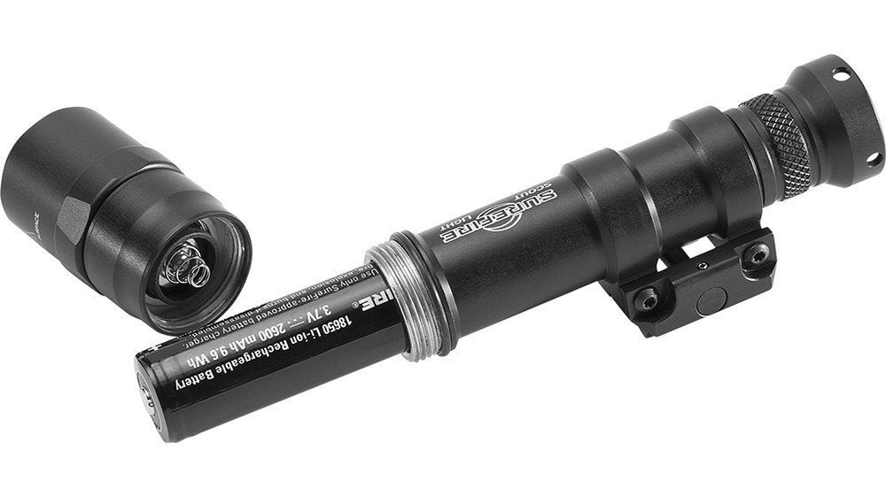 SureFire Scout Light Dual-Fuel LED, 1500 Lumens, Black #M600DF-BK