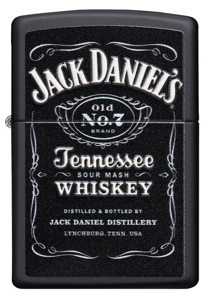 Zippo Jack Daniels Texture Print, Black Matte Lighter #49281