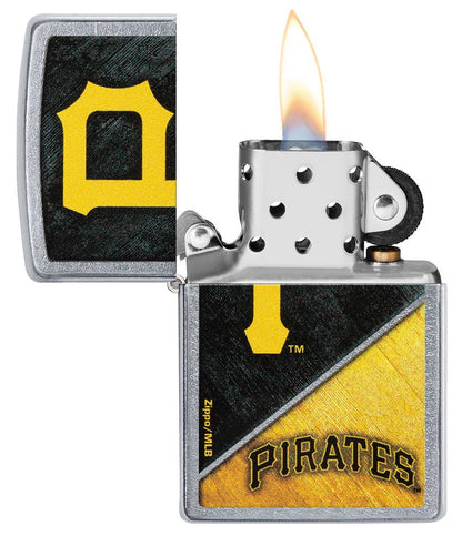 Zippo MLB Pittsburgh Pirates Baseball Team, Street Chrome Lighter #49745