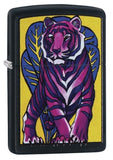 Zippo Tattoo Tiger Lighter, Black Matte #29714