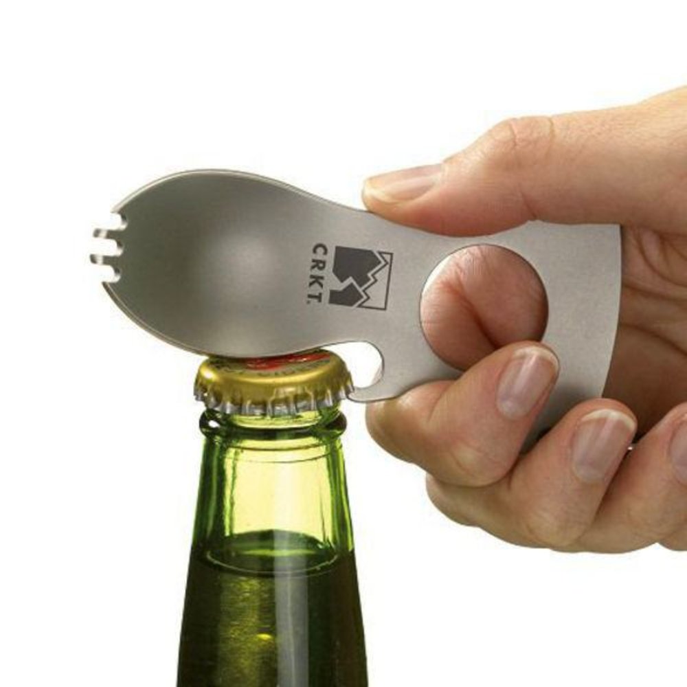CRKT Eat N Tool, Spoon/Fork/Bottle Opener, Screw, Wrenches, Black Oxide #9100KC