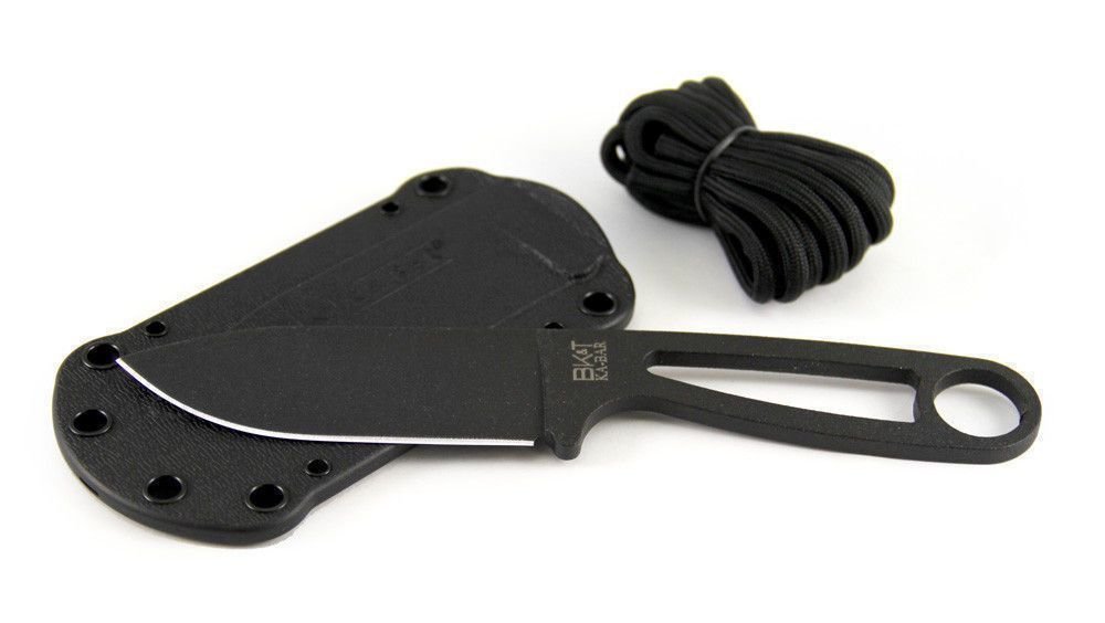 KA-BAR Becker Eskabar Straight Edge Carbon Steel Knife + Black Hard Sheath #BK14