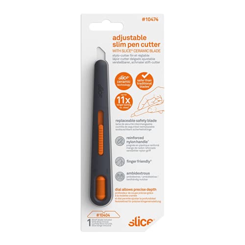 Slice Finger Friendly Blades Adjustable Slim Pen Cutter #10474