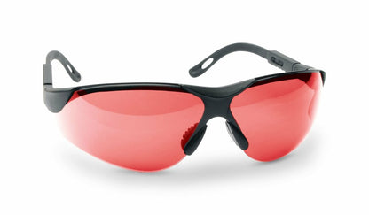 Walker's Elite Premium Shooting Glasses, Vermillion Lens Black Frame #XSGL-VER