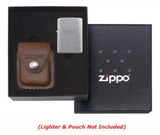 Zippo Gift Box, w/ Empty Slots, For A Windproof Lighter & Pouch #LPGSE