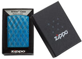 Zippo High Polish Blue Diamonds, High Polish Blue Armor Lighter #29964