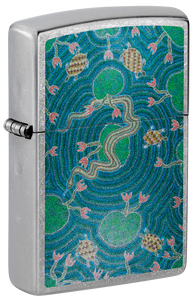 Zippo John Smith Gumbula Turtles Design, Street Chrome Lighter #48626