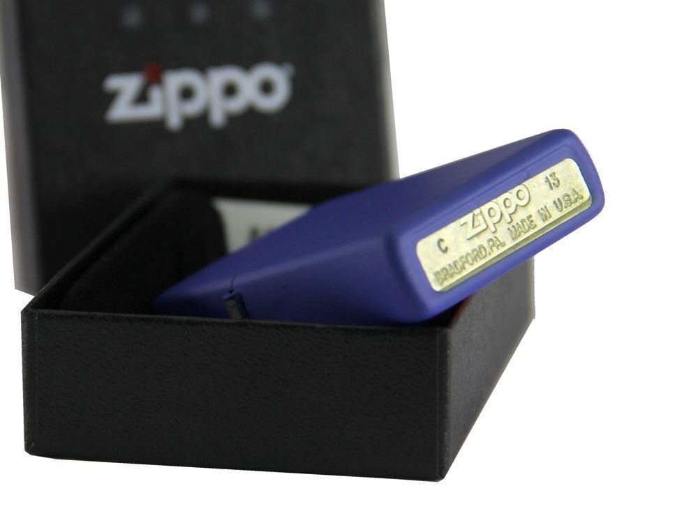 Zippo Classic Royal Blue Matte, Genuine Windproof Lighter #229