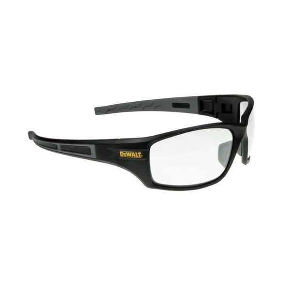 DeWalt Auger Safety Glasses, Black Frame, Clear Lens, Comfort Fit #DPG101-1D