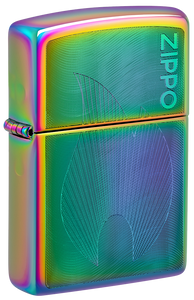 Zippo Multi Color Design with Logo, Auto Engraved Lighter #48618