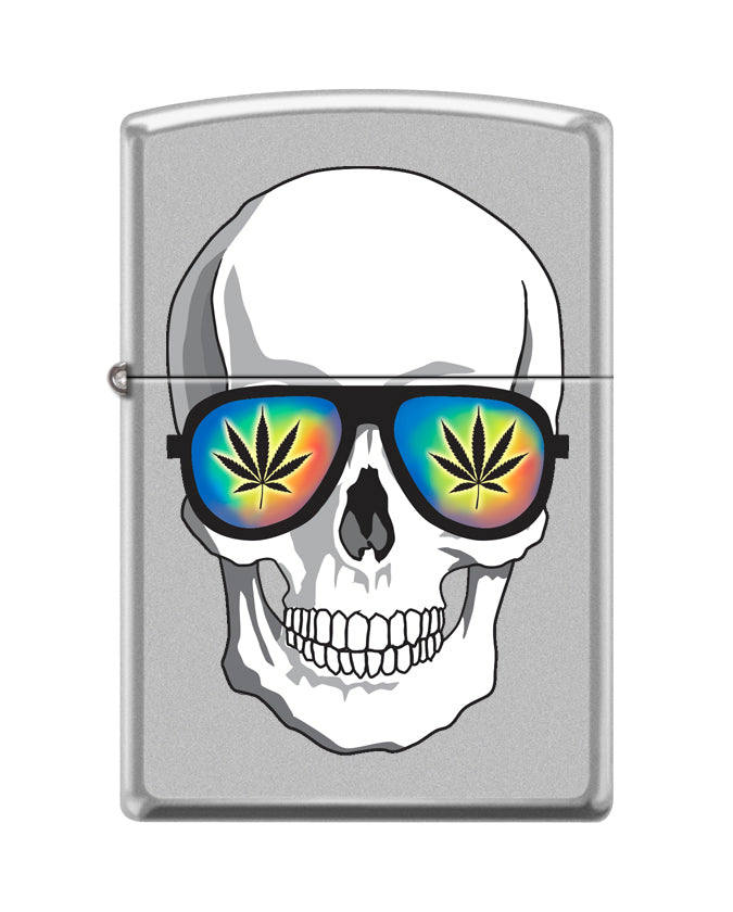 Zippo Skull with Shades Weed Cannabis Design Lighter #205-091774