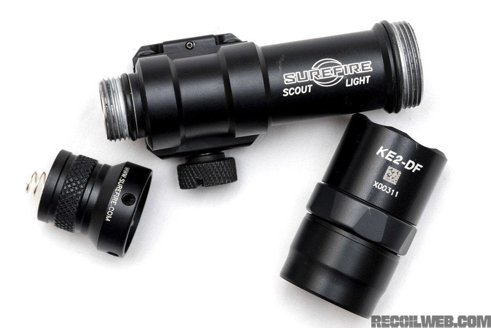 SureFire Scout Light Dual-Fuel LED, 1500 Lumens, Black #M600DF-BK