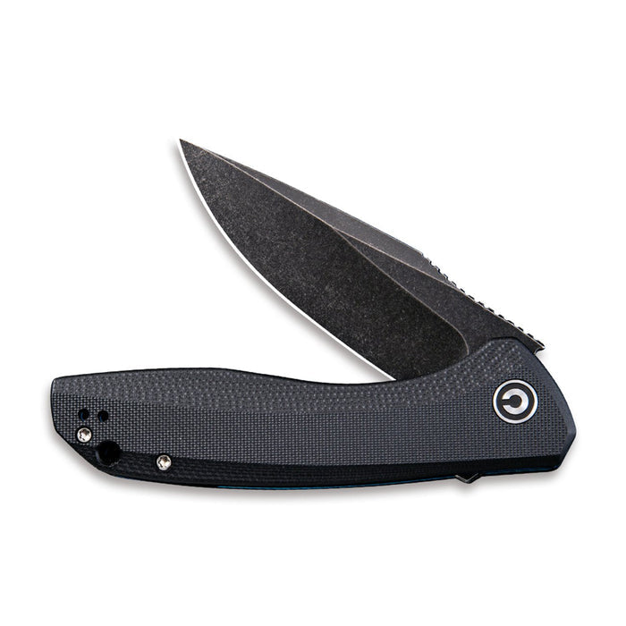 CIVIVI Baklash Black G10 handle, Black Stonewashed Blade #C801H