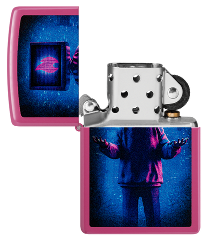 Zippo Cyberpunk TV Head Color Image Design, Frequency Color Lighter #48515