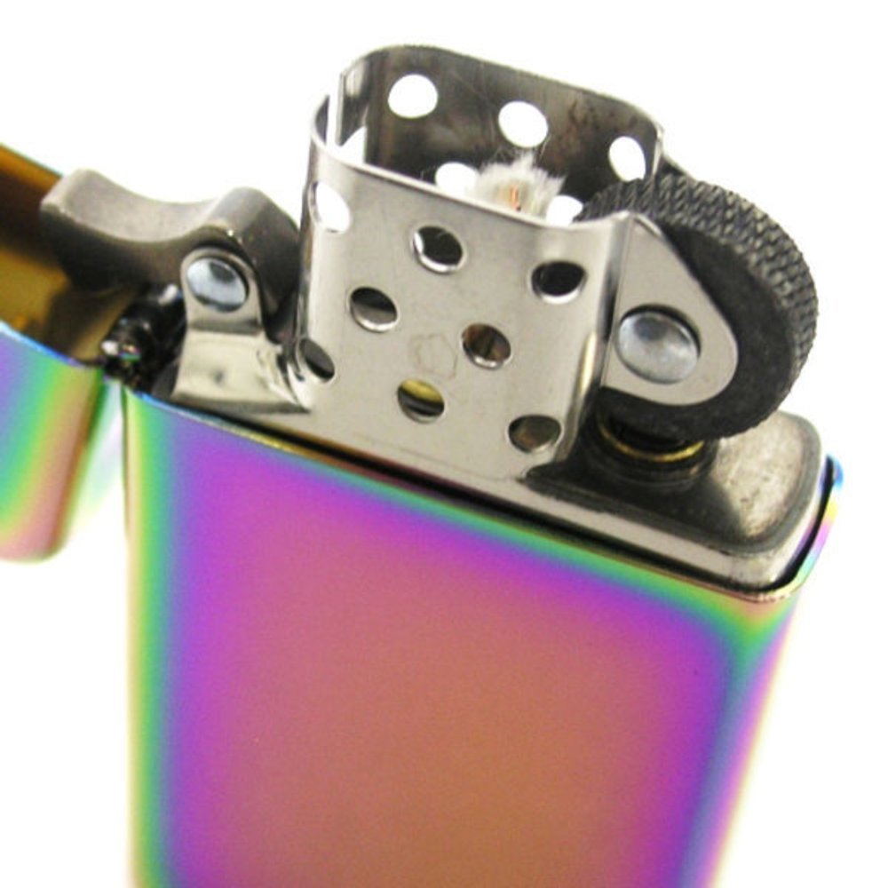 Zippo Slim Spectrum-Rainbow Lighter, Windproof #20493