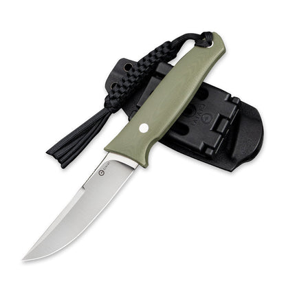 Civivi Tamashii Knife + Black Kydex Clip Sheath + Paracord, OD Green #C19046-2