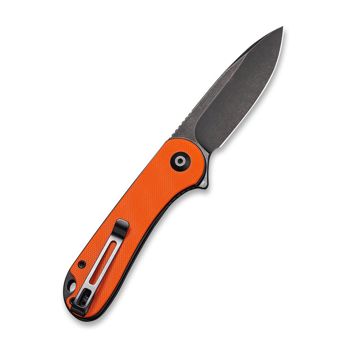 CIVIVI Elementum Knife, Orange G10 Handle, Black Stonewashed Blade #C907Y