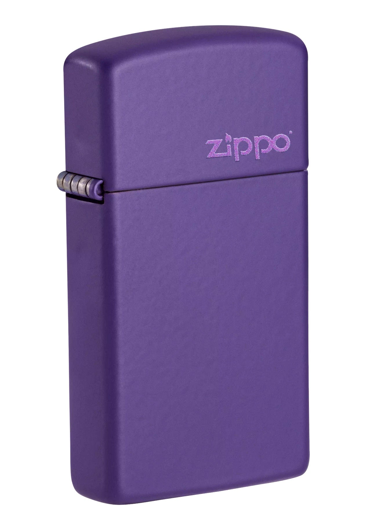Zippo Slim Purple Matte Finish with Zippo Logo, Windproof Lighter #1637ZL