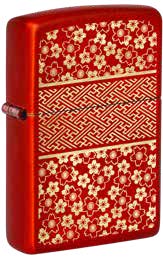 Zippo Kimono Inspired Design, Metallic Red Lighter #48493