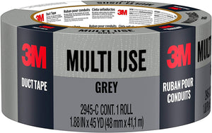 3M Multi-Use Duct Tape, 1.88 in x 45 yd (48.0 mm x 41.1 m) #2945-C