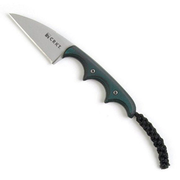 CRKT Folts Minimalist Wharncliffe Knife, Micarta Scales-Razor Edge, Sheath #2385
