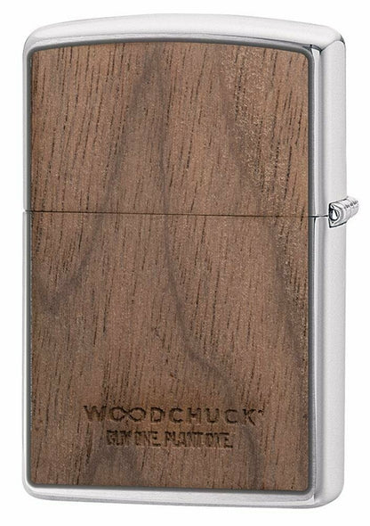 Zippo WOODCHUCK USA Walnut, 100% Real Wood Genuine Windproof Lighter #49039