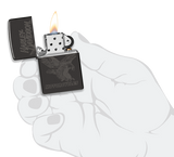 Zippo Harley Davidson Laser Fancy Fill Design, High Polish Black Lighter #48601