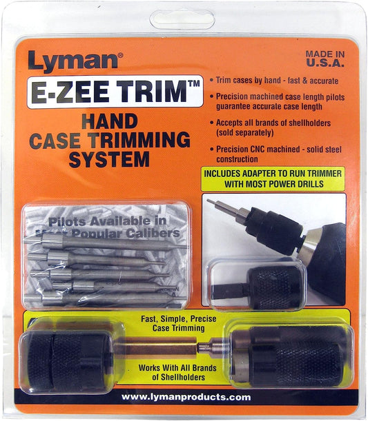 Lyman "E-ZEE Trim" Hand Case Trimmer - Rifle Set #7821891