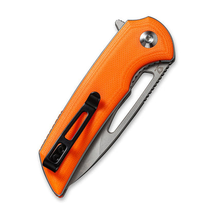 CIVIVI Odium, Orange G10 Handle, Stonewashed D2 Steel #C2010B