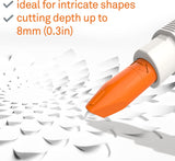 Slice Finger Friendly Blades Precision Cutter - White, Non-Retractable #10416