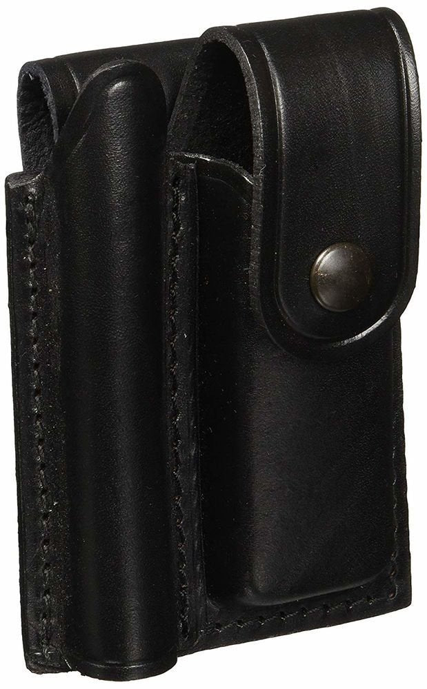MAGLITE Mini Heavy Duty Leather Double Holster, Genuine Leather #AM2A346