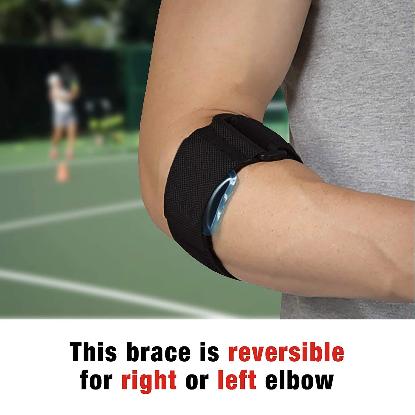 3M ACE Tennis Elbow Strap, One Size Fits Most, Black, 1 Count #205323