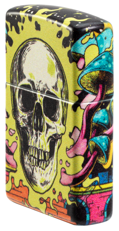 Zippo Glow in the Dark Green Skull 540 Color Design #48640