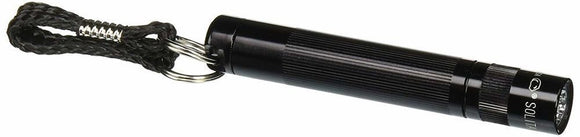 MAGLITE Solitaire Flashlight, Black + Spare Bulb + Battery  #K3A016