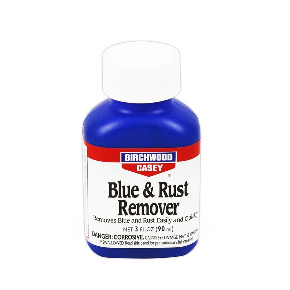 Birchwood Casey Blue & Rust Remover, 3 fl oz (90 ml), Clam Package #16125