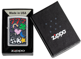 Zippo Casino Vibes Color Image Design, Street Chrome Lighter #48682