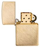 Zippo Herringbone Sweep Brass, Brass Finish Genuine Windproof Lighter #29830