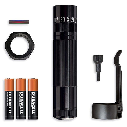 MAGLITE XL200, LED Flashlight + Tactical Accessories, Black #XL200-S301C