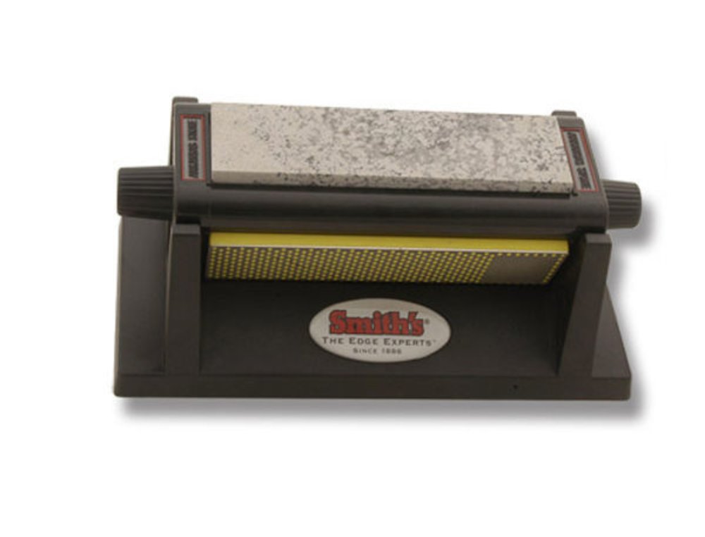 Smith's Diamond Tri-Hone Sharpening System, 8" Diamond & Arkansas Stones #50008