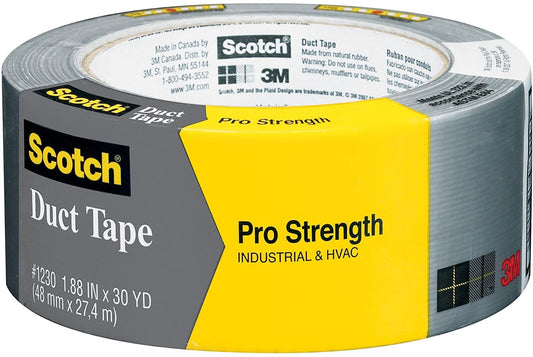 3M Pro Strength Duct Tape Industrial HVAC 1.88 in x 30 yd (48 mm x 27.4 m) #1230-C