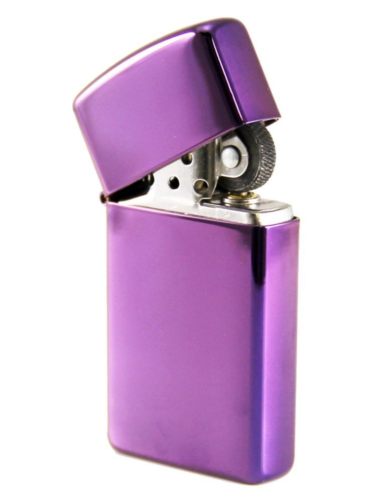 Zippo Slim High Polish Purple Scratch Resistant Genuine Windproof Lighter #28124