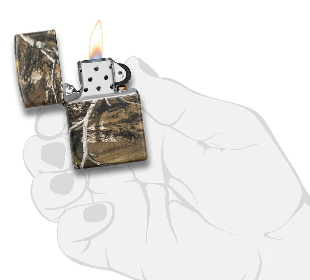 Zippo Realtree Edge, Wrapped Camo Design, Genuine Windproof Lighter #29896