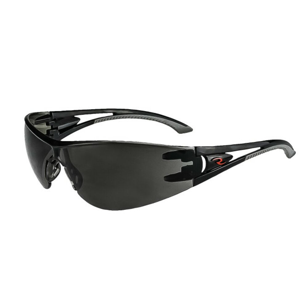 Radians Optima Safety Glasses, Black Frame, Smoke Lens #OP1020ID