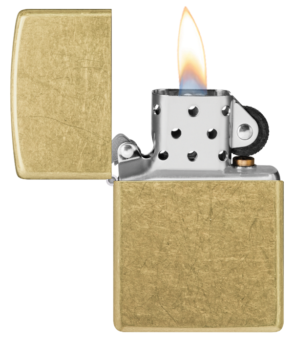 Zippo Classic Street Brass Base Model Lighter #48267