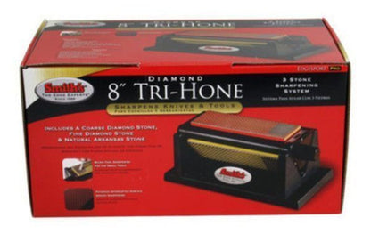 Smith's Diamond Tri-Hone Sharpening System, 8" Diamond & Arkansas Stones #50008