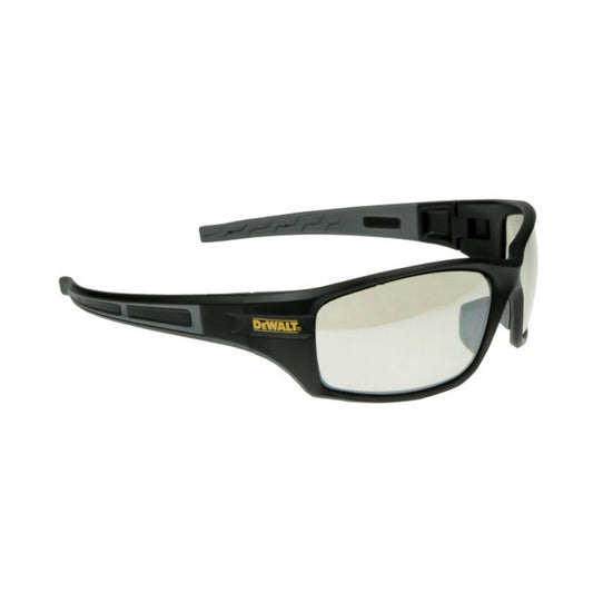 DeWalt Auger Safety Glasses, Black Frame, Wraparound I/O Lens #DPG101-9D